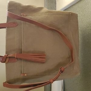 Madewell canvas tote in GUC, shoulder strap included